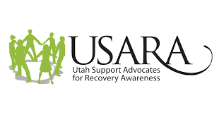 Utah Support Advocates for Recovery Awareness (USARA) logo, sponsor/partner of Switchpoint community resource center