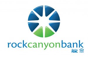 Rock canyon bank logo, sponsor of switchpoint community resource center