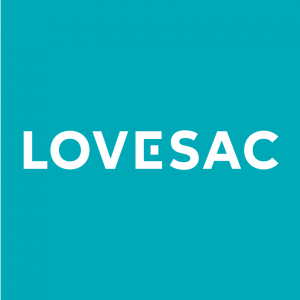 Lovesac brand logo- Sponsor for Switchpoint, Lovesac at switch point community resource center
